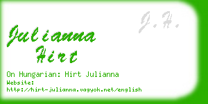 julianna hirt business card